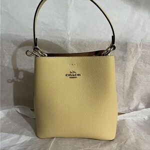 Coach Yellow Leather Handbag